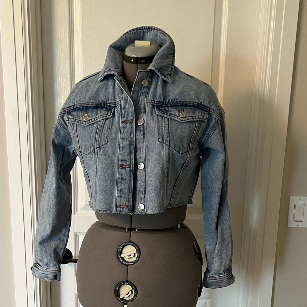 New Look Denim Cropped Jacket